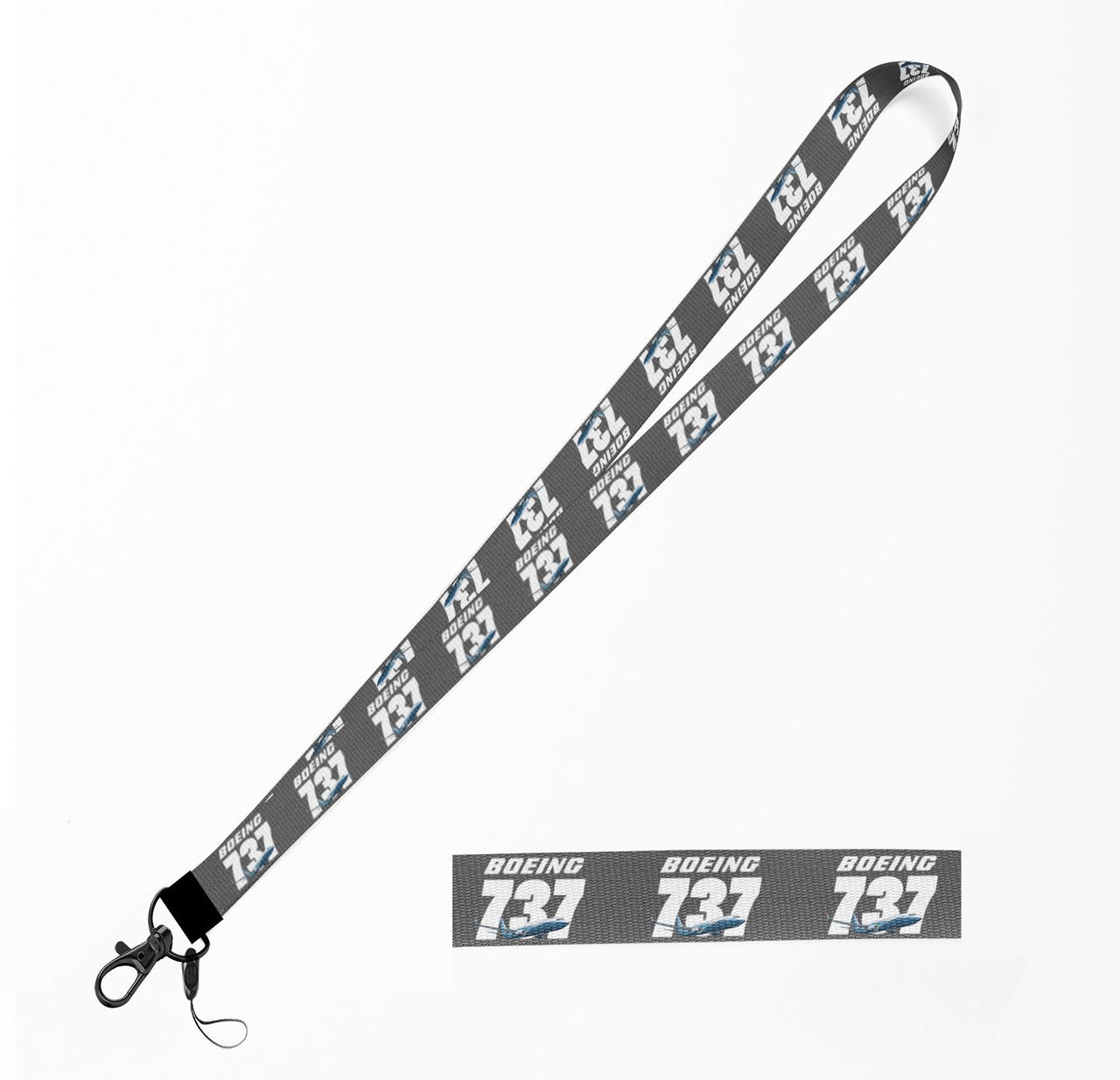 Super Boeing 737+Text Designed Lanyard & ID Holders