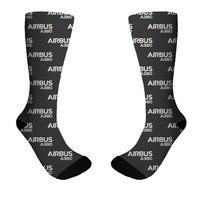 Thumbnail for Airbus A380 & Text Designed Socks