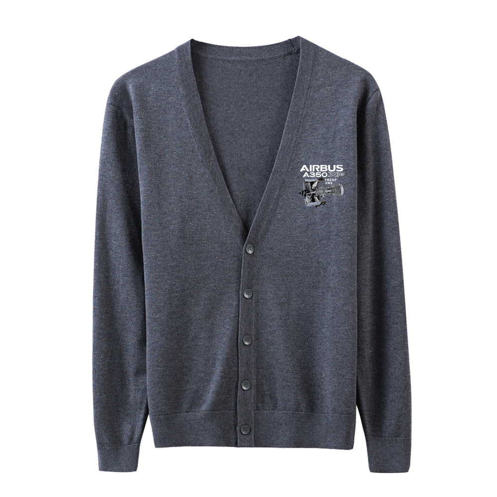 Airbus A350 & Trent Wxb Engine Designed Cardigan Sweaters