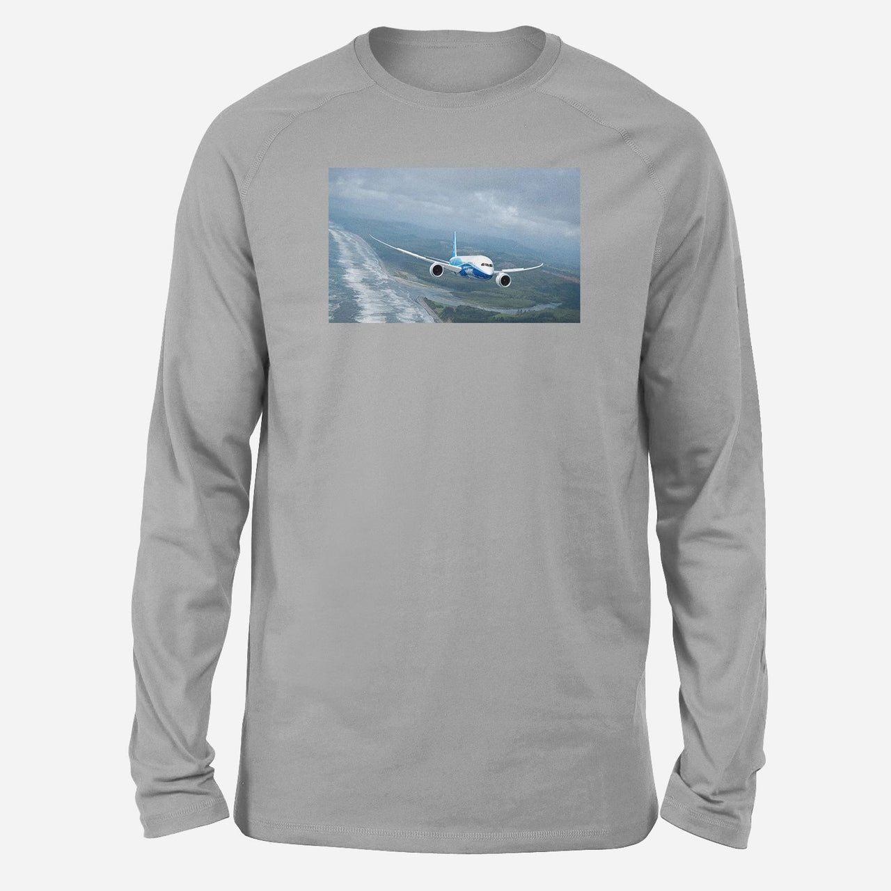 Cruising Boeing 787 Designed Long-Sleeve T-Shirts