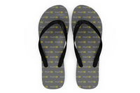 Thumbnail for Pilot & Stripes (4 Lines) Designed Slippers (Flip Flops)