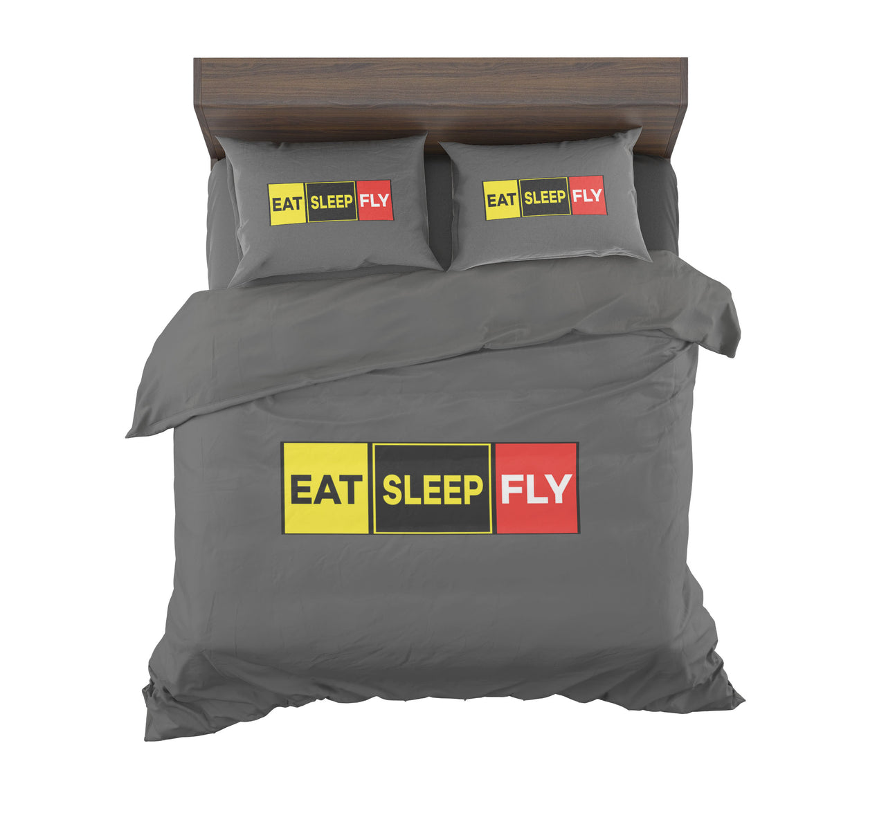 Eat Sleep Fly (Colourful) Designed Bedding Sets