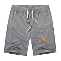 Thumbnail for Colourful Airplane Designed Cotton Shorts