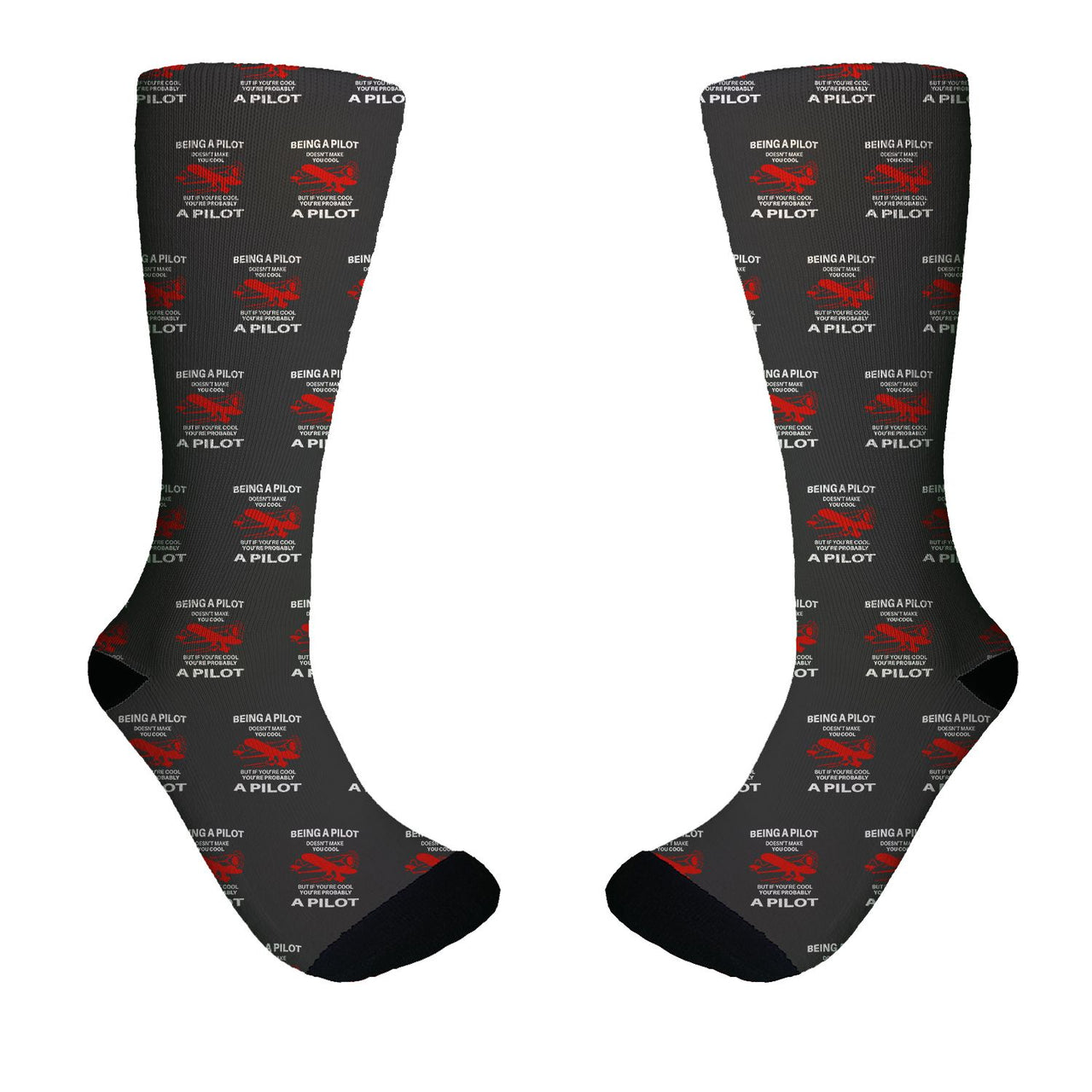 If You're Cool You're Probably a Pilot Designed Socks