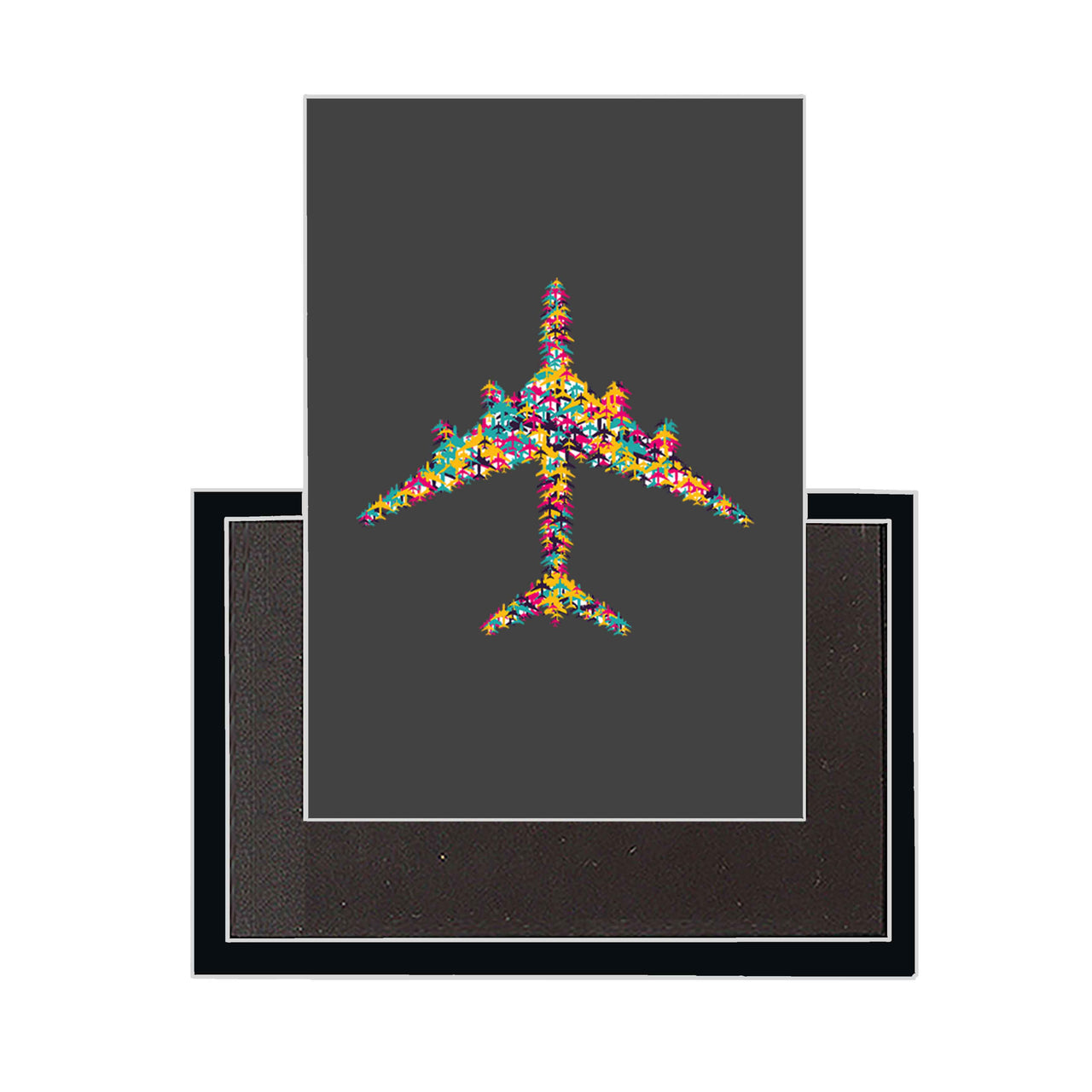 Colourful Airplane Designed Magnets