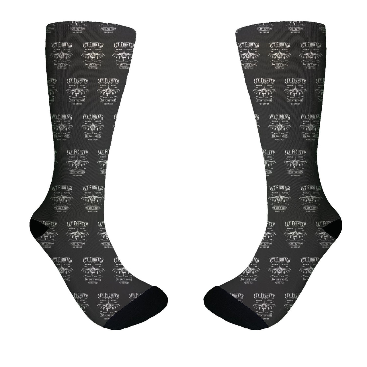 Jet Fighter - The Sky is Yours Designed Socks