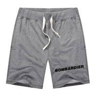 Thumbnail for Bombardier & Text Designed Cotton Shorts