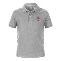 Thumbnail for Cute Boy Driving Plane Cartoon Designed Children Polo T-Shirts