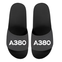 Thumbnail for A380 Flat Text Designed Sport Slippers
