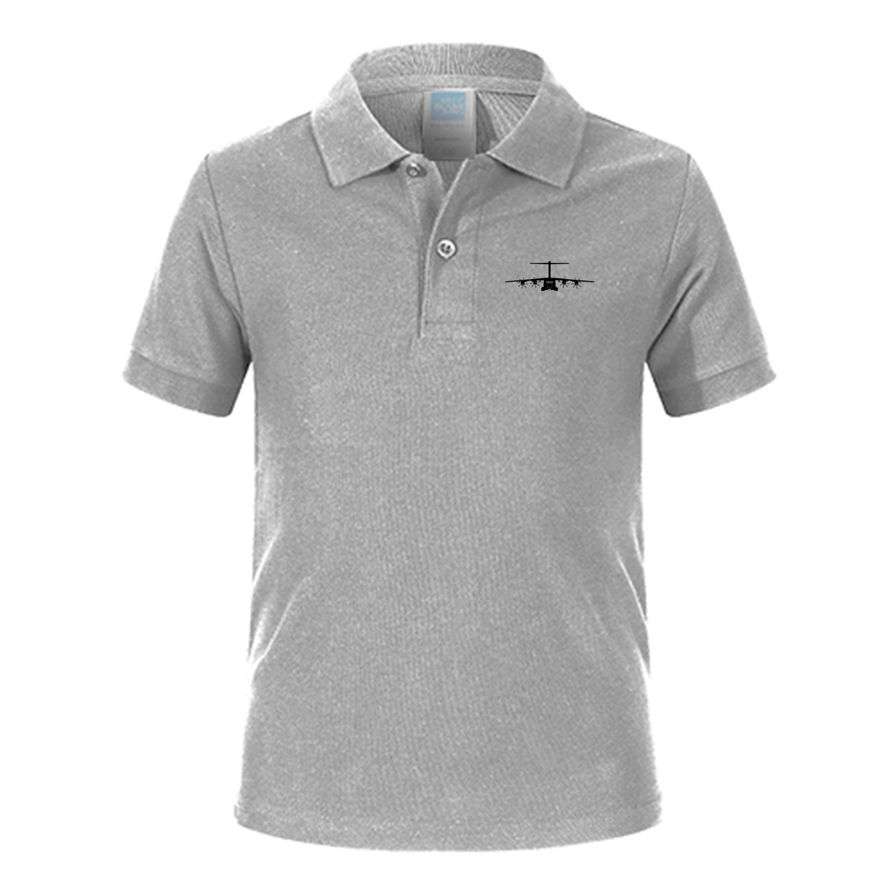 Airbus A400M Silhouette Designed Children Polo T-Shirts