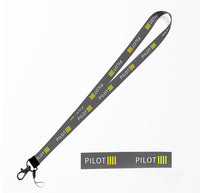 Thumbnail for Pilot & Stripes (4 Lines) Designed Lanyard & ID Holders