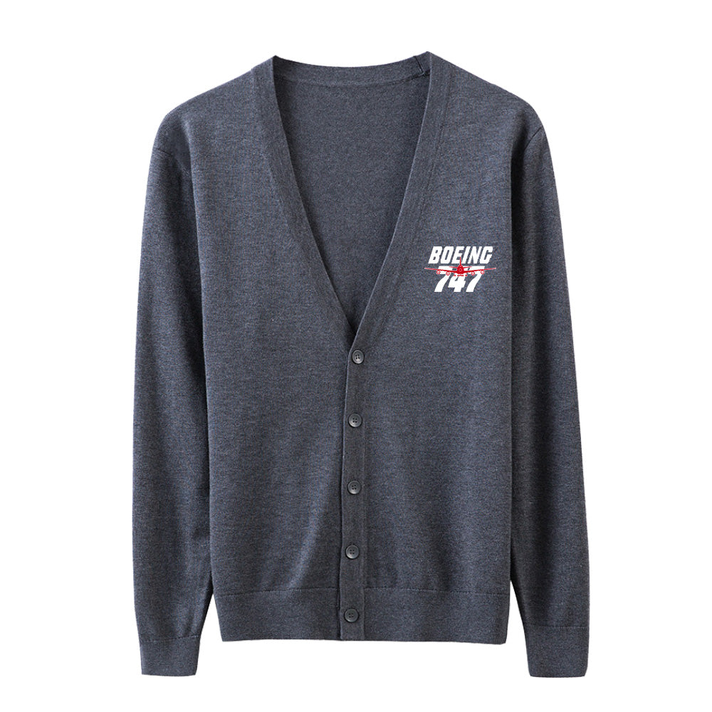 Amazing Boeing 747 Designed Cardigan Sweaters