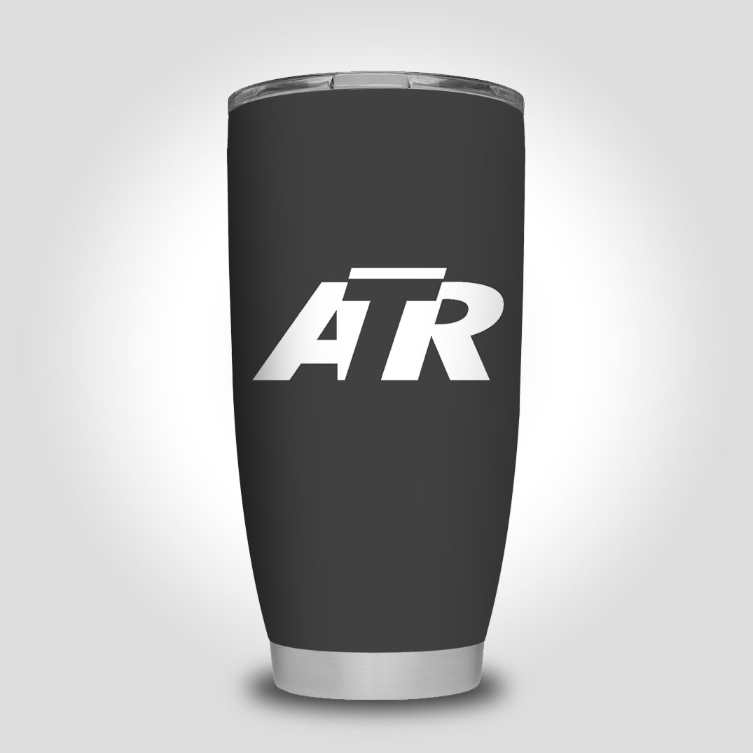 ATR & Text Designed Tumbler Travel Mugs