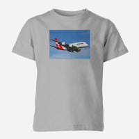 Thumbnail for Landing Qantas A380 Designed Children T-Shirts