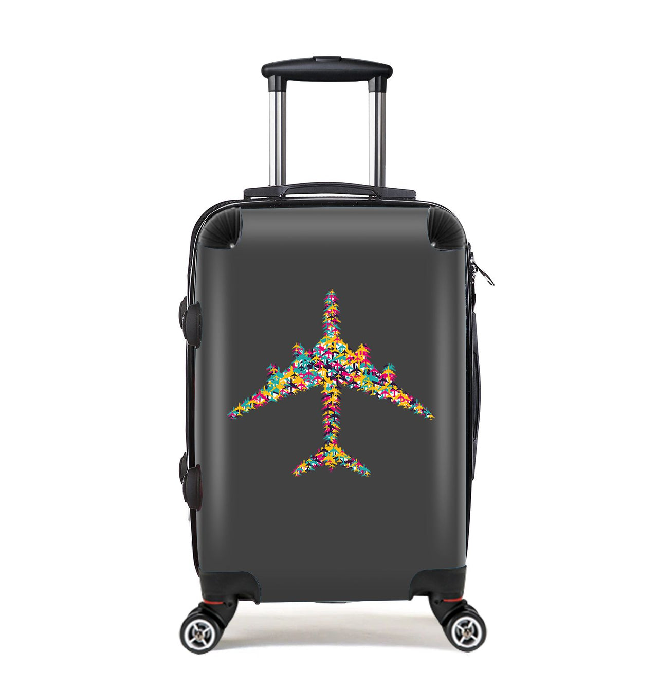 Colourful Airplane Designed Cabin Size Luggages