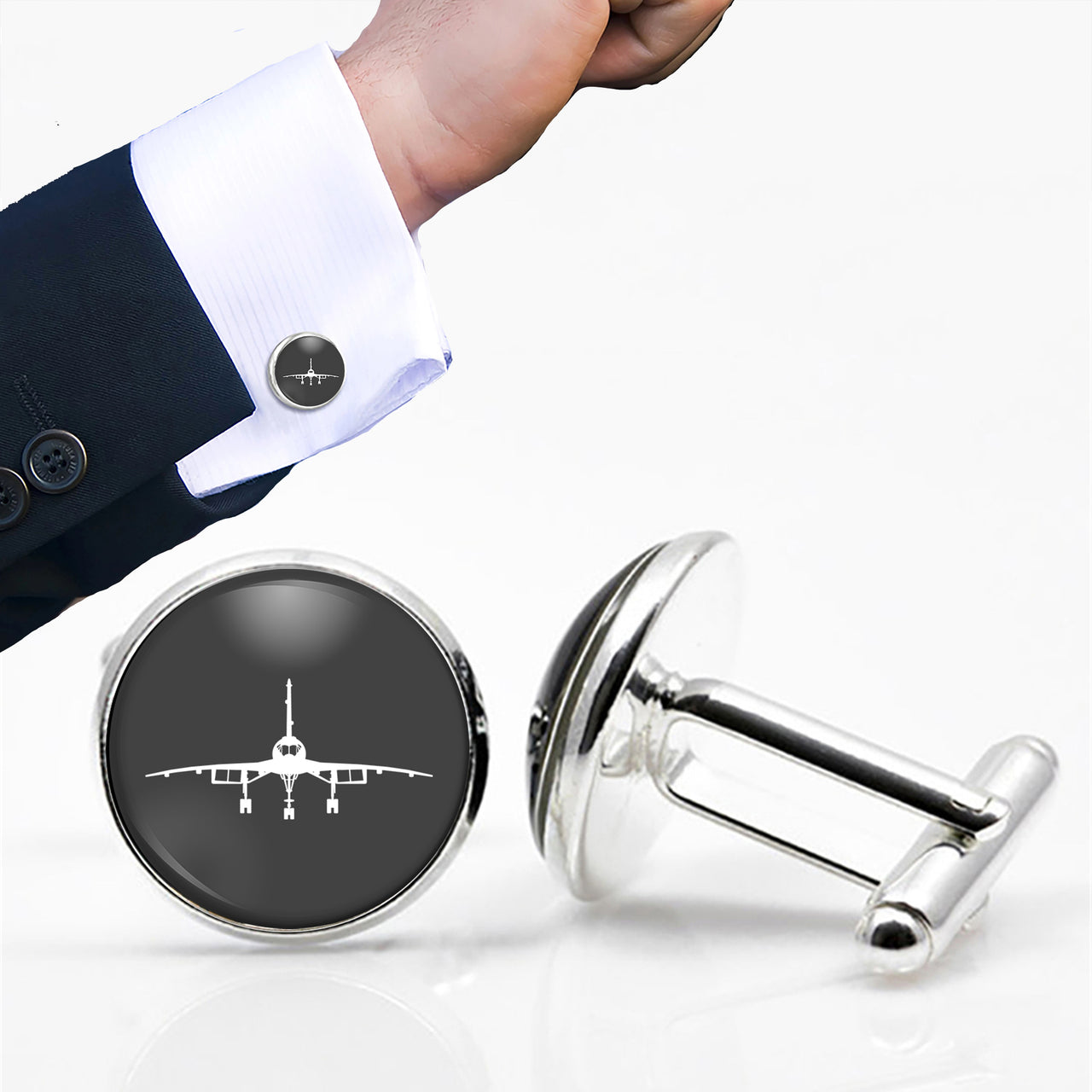 Concorde Silhouette Designed Cuff Links