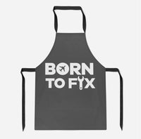 Thumbnail for Born To Fix Airplanes Designed Kitchen Aprons