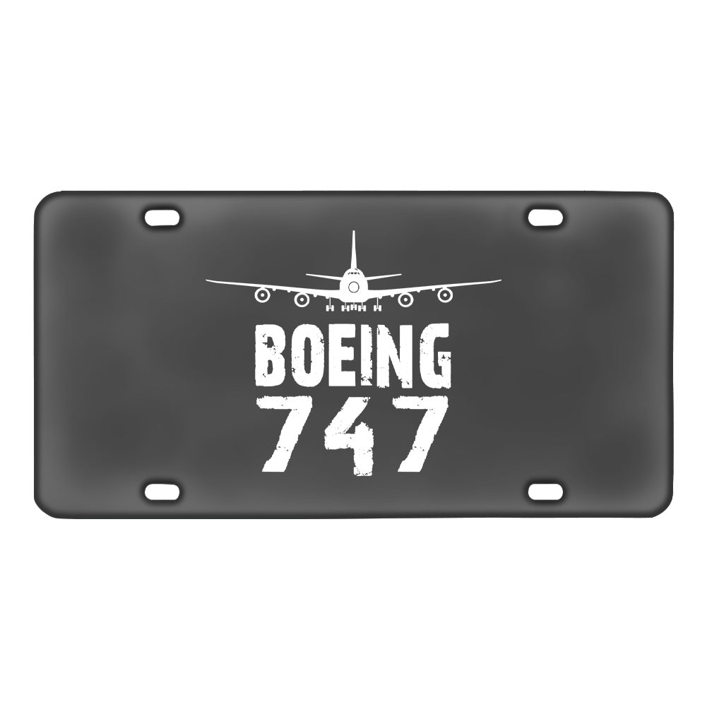 Boeing 747 & Plane Designed Metal (License) Plates