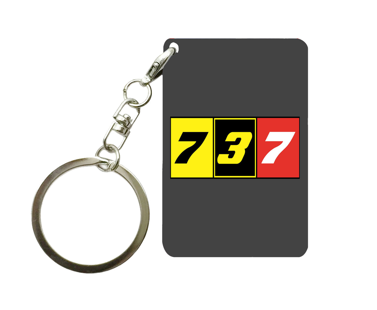 Flat Colourful 737 Designed Key Chains