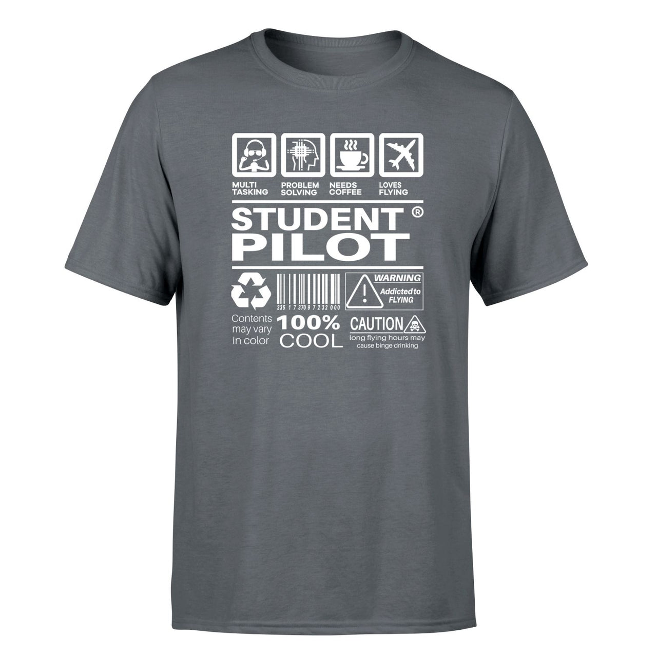 Student Pilot Label Designed T-Shirts