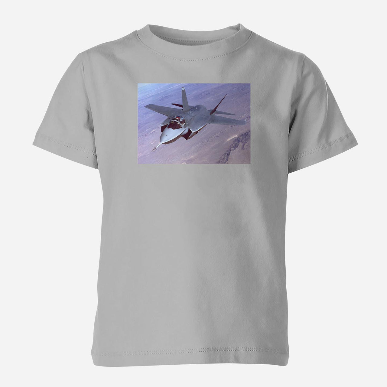 Fighting Falcon F35 Captured in the Air Designed Children T-Shirts