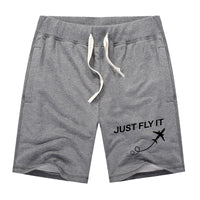 Thumbnail for Just Fly It Designed Cotton Shorts
