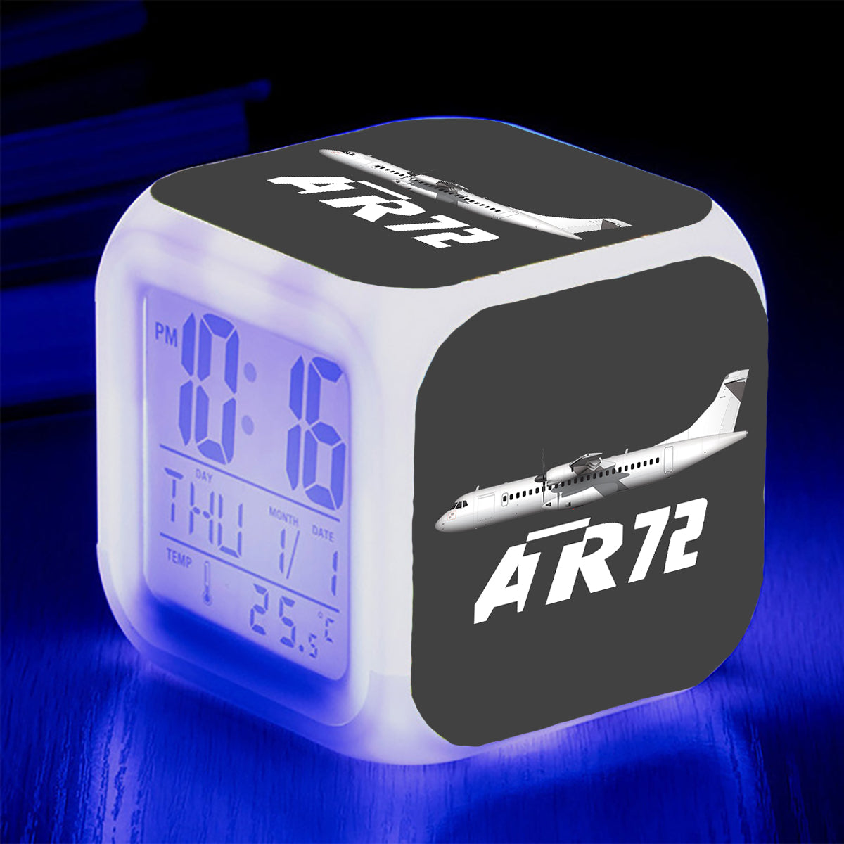 The ATR72 Designed "7 Colour" Digital Alarm Clock