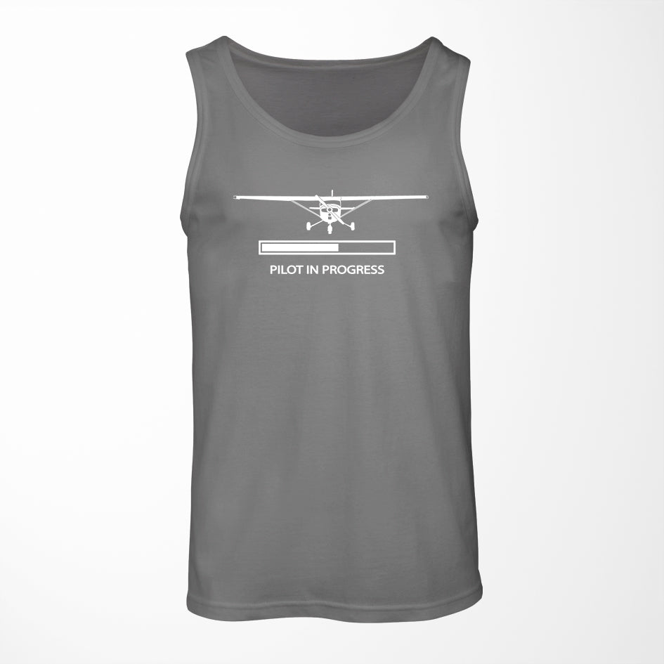 Pilot In Progress (Cessna) Designed Tank Tops