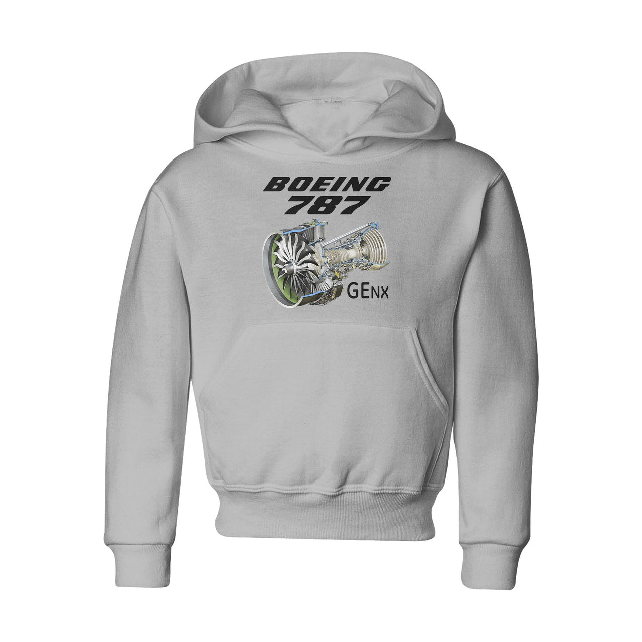 Boeing 787 & GENX Engine Designed "CHILDREN" Hoodies