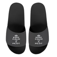 Thumbnail for Keep Calm I'm a Pilot Designed Sport Slippers