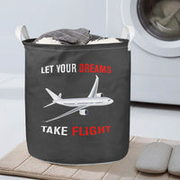 Thumbnail for Let Your Dreams Take Flight Designed Laundry Baskets