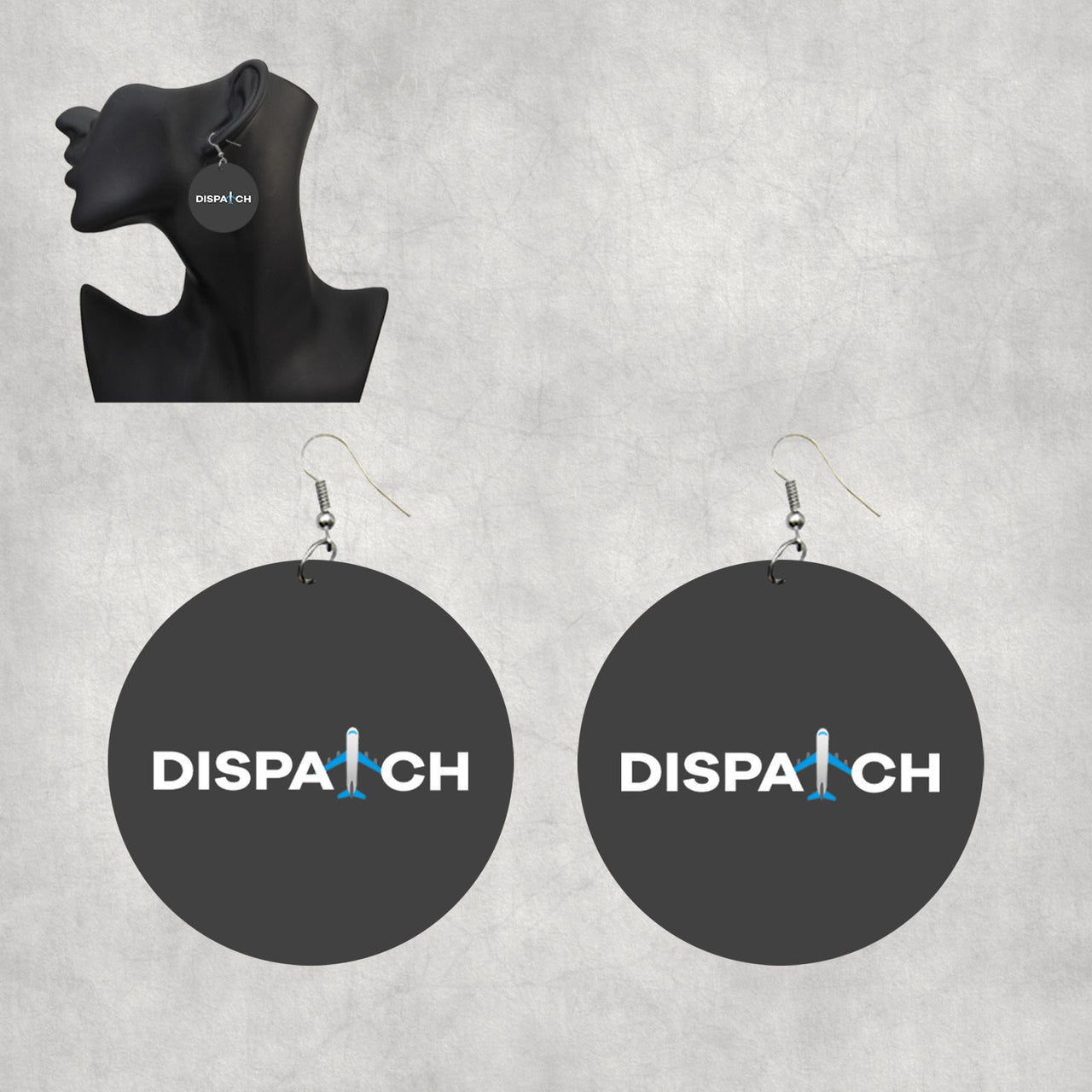 Dispatch Designed Wooden Drop Earrings
