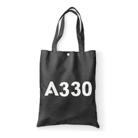 Thumbnail for A330 Flat Text Designed Tote Bags