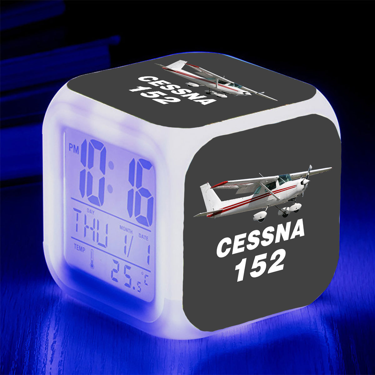 The Cessna 152 Designed "7 Colour" Digital Alarm Clock