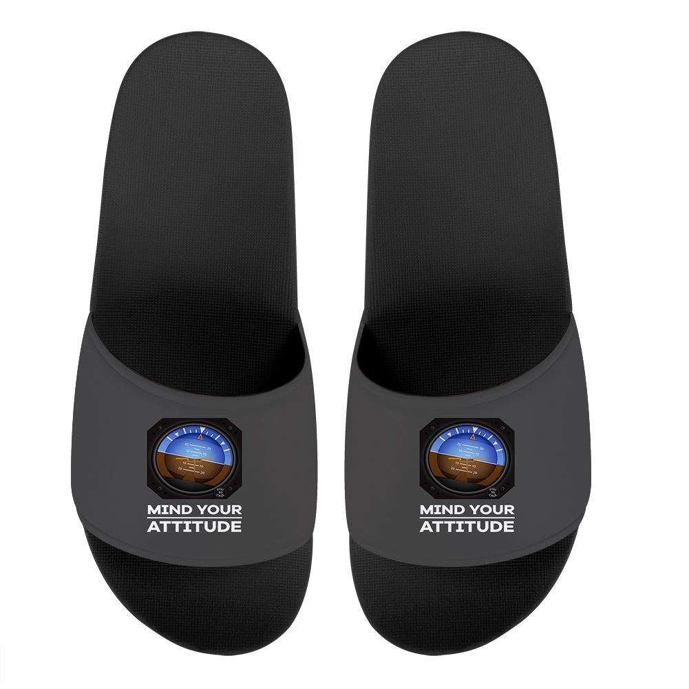 Mind Your Attitude Designed Sport Slippers