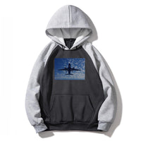 Thumbnail for Airplane From Below Designed Colourful Hoodies