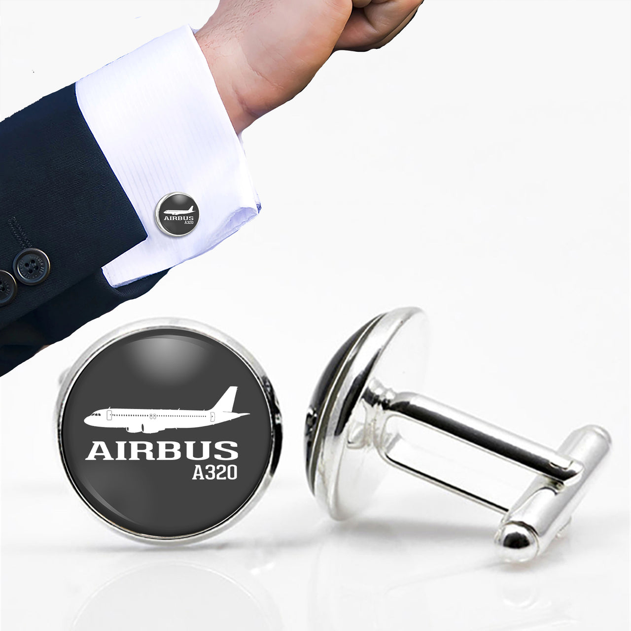 Airbus A320 Printed Designed Cuff Links