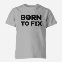 Thumbnail for Born To Fix Airplanes Designed Children T-Shirts