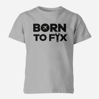 Thumbnail for Born To Fix Airplanes Designed Children T-Shirts