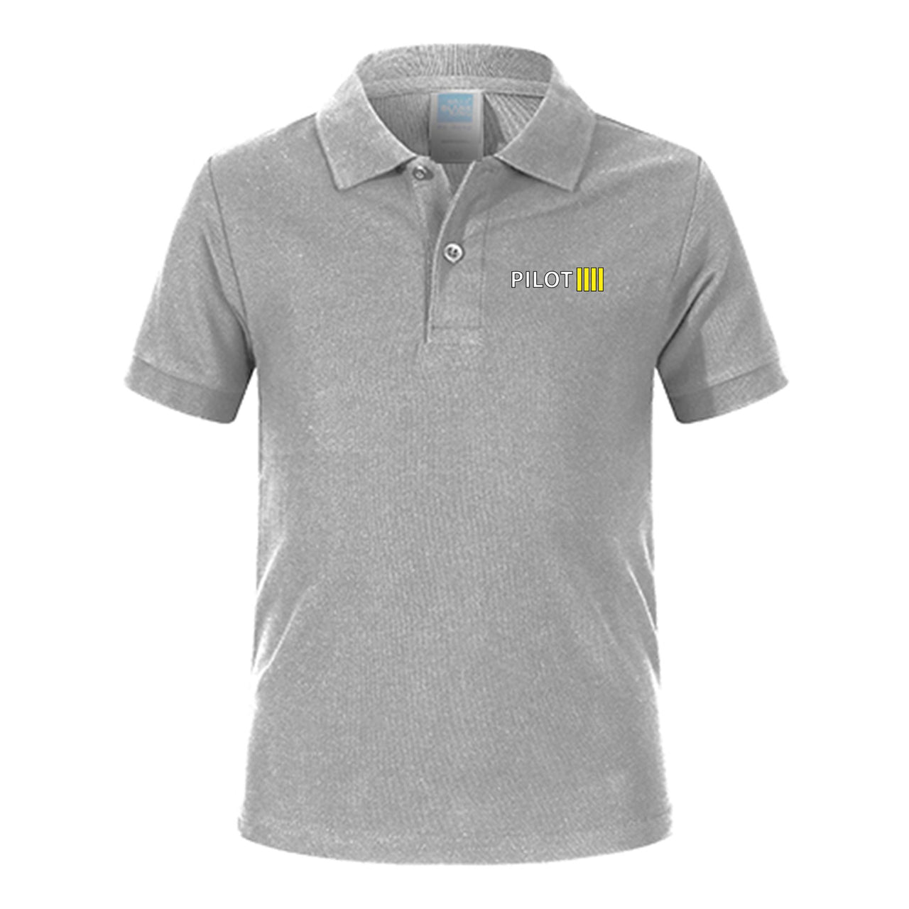 Pilot & Stripes (4 Lines) Designed Children Polo T-Shirts