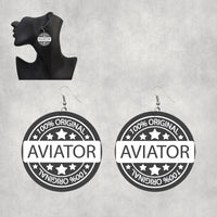 Thumbnail for 100 Original Aviator Designed Wooden Drop Earrings