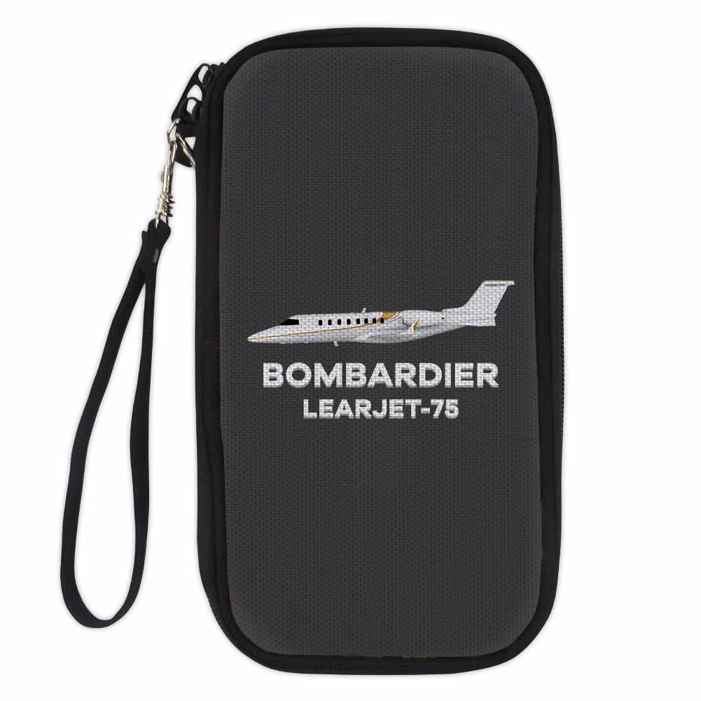 The Bombardier Learjet 75 Designed Travel Cases & Wallets
