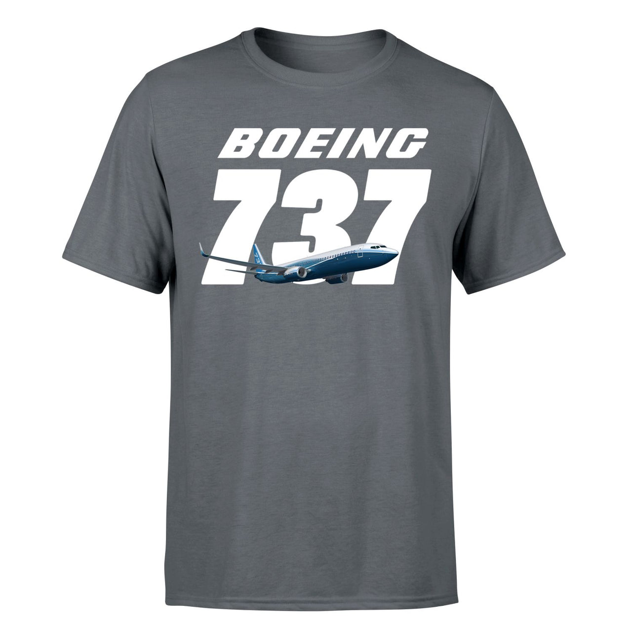 Super Boeing 737+Text Designed T-Shirts