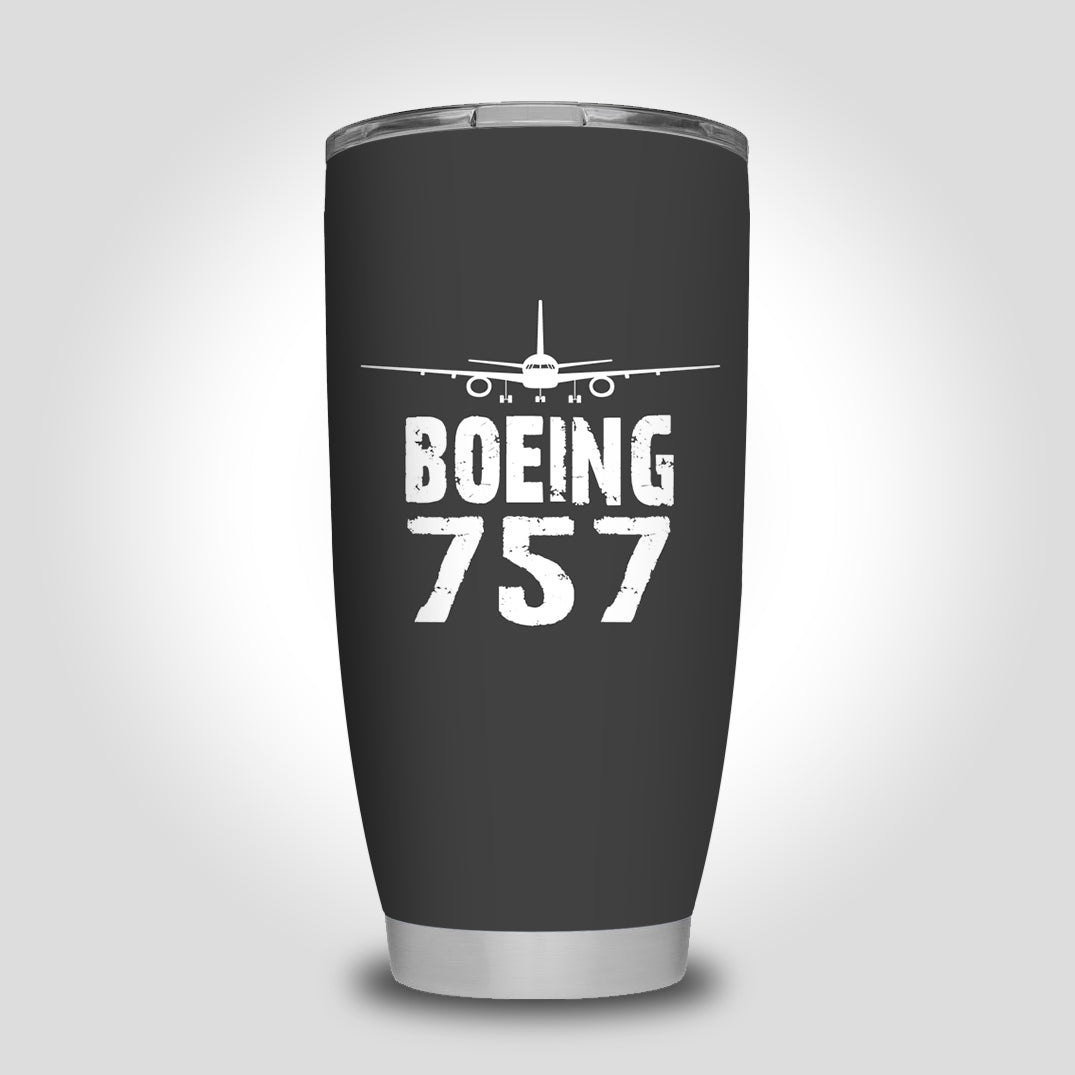 Boeing 757 & Plane Designed Tumbler Travel Mugs