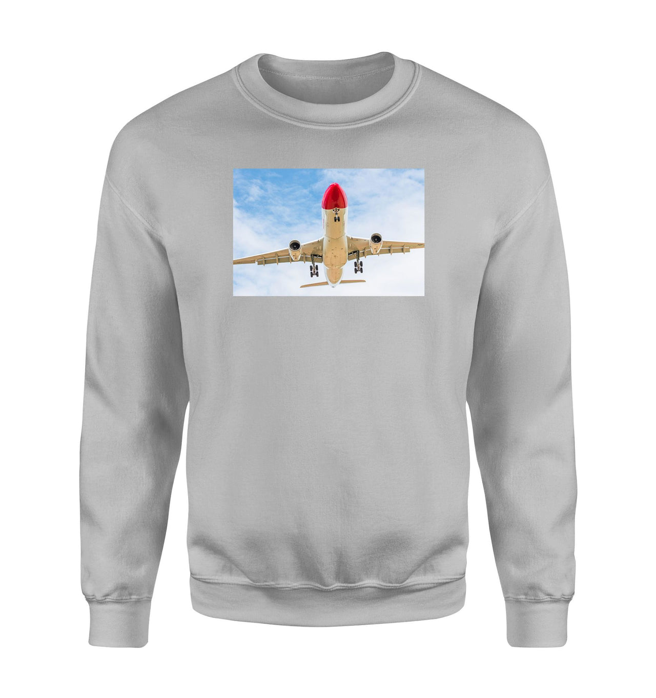 Beautiful Airbus A330 on Approach Designed Sweatshirts