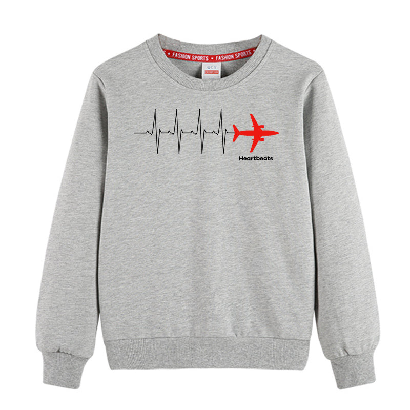 Aviation Heartbeats Designed "CHILDREN" Sweatshirts
