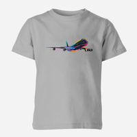 Thumbnail for Multicolor Airplane Designed Children T-Shirts