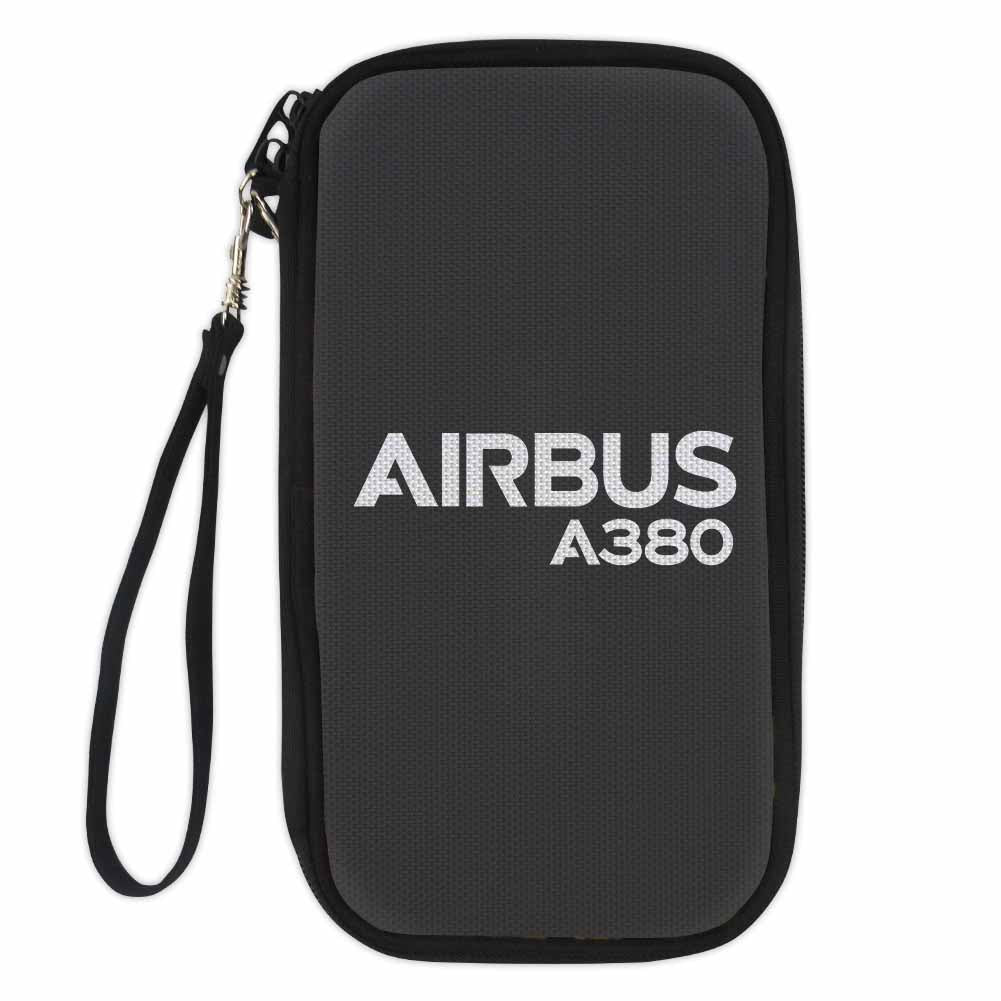 Airbus A380 & Text Designed Travel Cases & Wallets