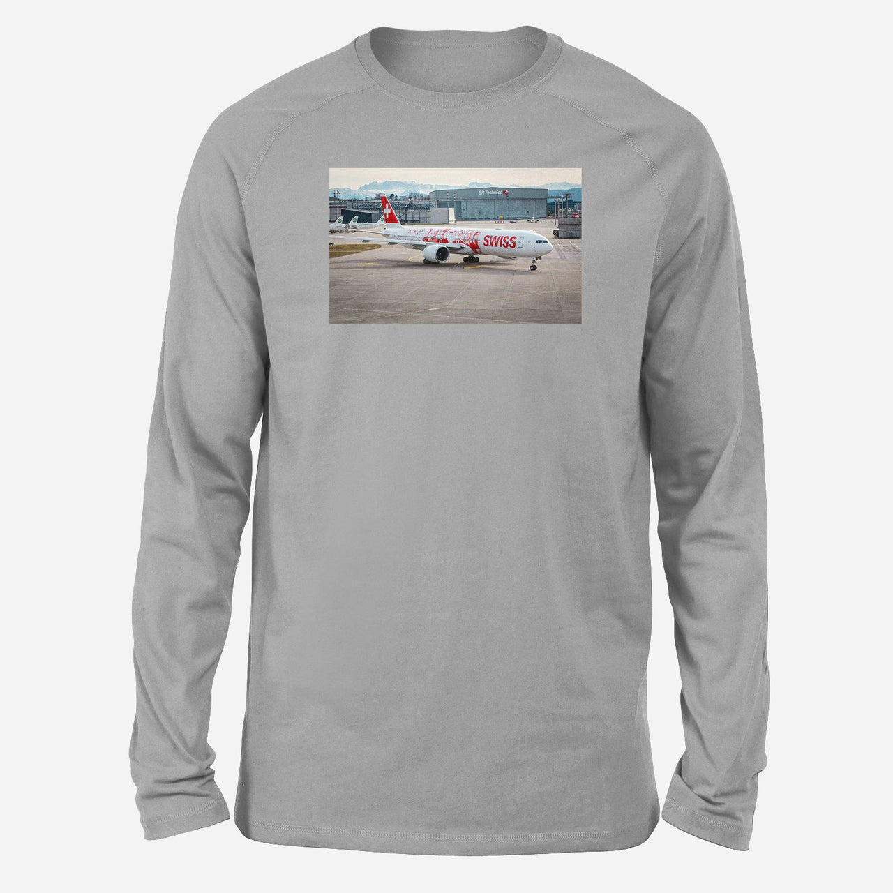 Boeing 777 Swiss Foto Designed Long-Sleeve T-Shirts