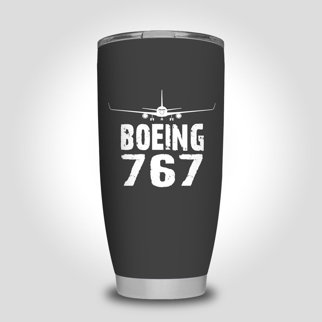 Boeing 767 & Plane Designed Tumbler Travel Mugs